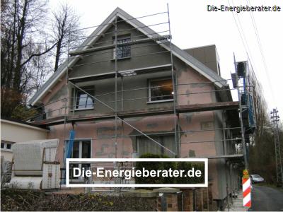 Einfamilienhaus während der Sanierung